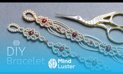 ELEGANT MACRAME CHAINLET WITH BEADS BRACELET TUTORIAL