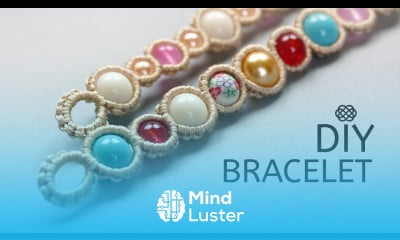 BEADED MACRAME CHAIN EASY BRACELET TUTORIAL