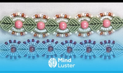 Make Beaded Macramé Flower Leaf Bracelet Easy