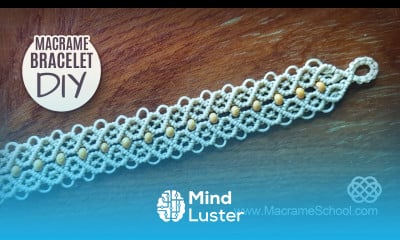 Elegant Double Wave Lace Bracelet Tutorial by Macrame School