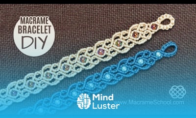 Stylized Hearts Arabic Motif Macramé Bracelet Tutorial