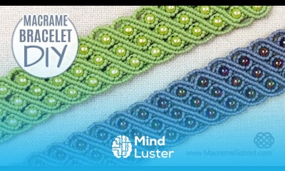 Beaded Triple Wave Macramé Bracelet Tutorial