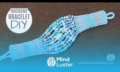 DIY Beaded Firework Bracelet Easy Tutorial by Macrame School