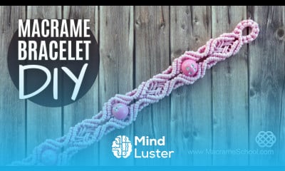 Sweet Diamond Bracelet Tutorial by Macrame School