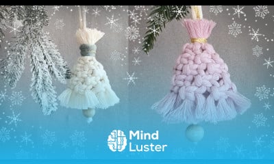 DIY Hanging Macrame Bell  Christmas Ornaments