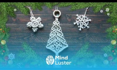 Christmas Tree DIY Macrame Christmas Ornaments 