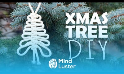 Knotted Xmas Tree Easy Tutorial by Macrame School 