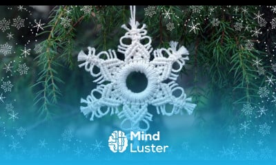 Beautiful Macrame Snowflake DIY Christmas Ornaments