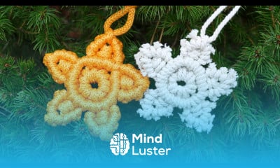 MAKE MACRAMÉ STAR FLOWER SNOWFLAKES EASY NEW DESIGN