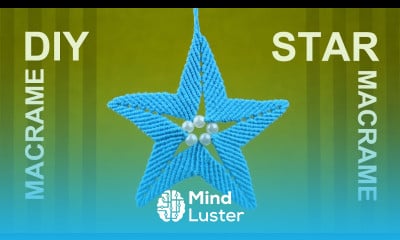 How to Make Macrame STAR Ornament