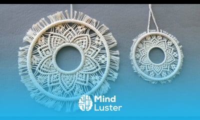 ROUND MACRAME FLOWER  WALL HANGING TUTORIAL