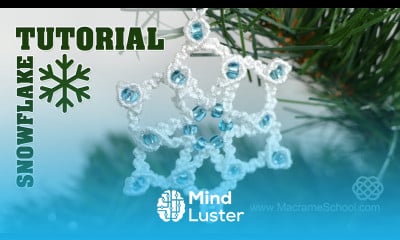 Knotted Snowflake Tutorial  Macrame School