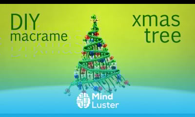 Beaded Macrame Christmas Tree Tutorial