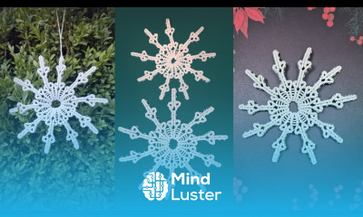 DIY Macrame Snowflake  Hanging Ornaments for Home Decoration