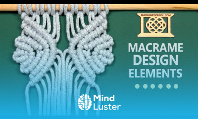 Beautiful Macrame Design Elements Stylish Leaf Pattern for Various Macramé Crafts