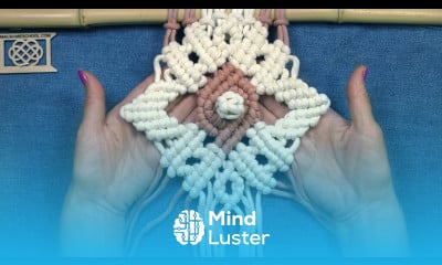 DIY Macrame Diamond Flower Middle Element for Macrame Projects