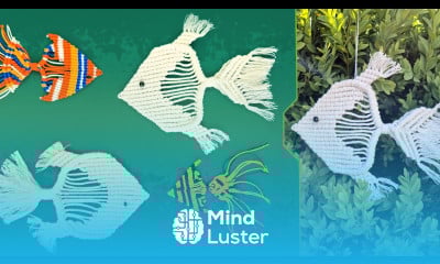 DIY Macramé Fish Pattern  Keychain or Beach House Decor