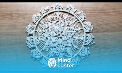 Macrame Flower in Circle DIY Mandala Wall Hanging Dream Catcher