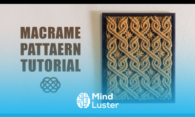 Celtic Style Macrame Pattern for Wall Decor Lampshade Bag