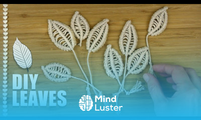 DIY Rope Leaf EASY Macrame Leaves 