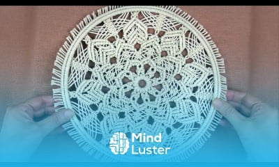 Macrame Flower in Circle DIY Boho Home Decor Dream Catcher