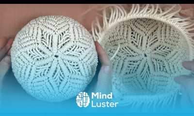 Macrame Basket Pattern with Flower DIY