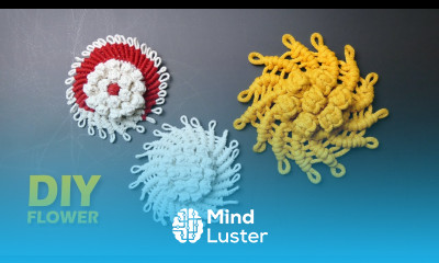 DIY Macrame Flower Pattern with Berry Knot