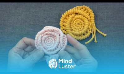 DIY Rope Rose Brooch  Macrame Rose Magnet