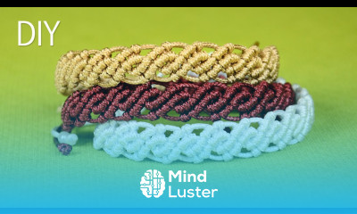 DIY Wavy Macrame Bracelets