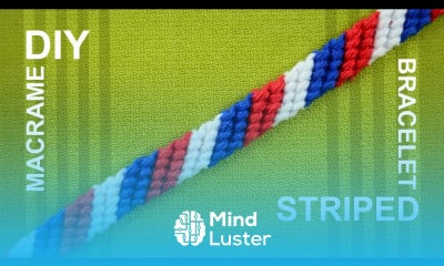 How to Make a Candy Stripe Diagonal Striped Friendship Bracelet Beginner