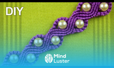 How to Make a SNAKE or a WAVE Macrame Bracelet with Beads