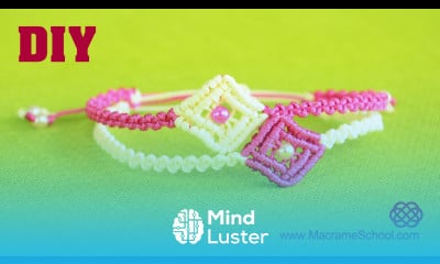 DIY Easy Macramé Square Bracelet Tutorial