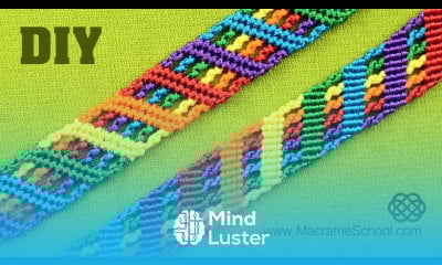 Colorful Rainbow Bracelet Tutorial Macrame School