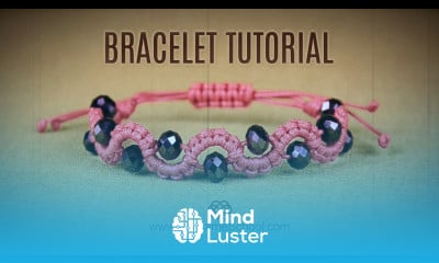 DIY Easy Wave Bracelet with Beads Macrame School