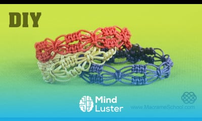 DIY Easy Square Knot Flower Bracelets Macrame School