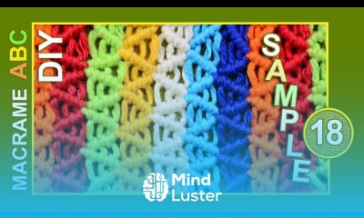 Macrame ABC pattern sample 18