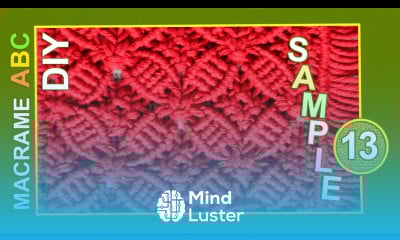 Macrame ABC pattern sample 13