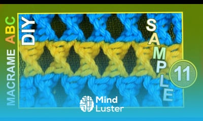 Macrame ABC pattern sample 11