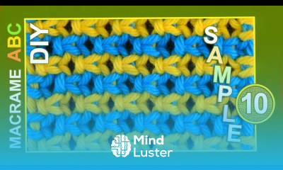 Macrame ABC pattern sample 10