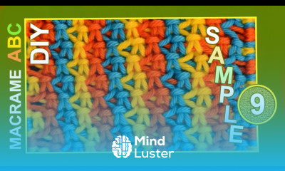 Macrame ABC pattern sample 9