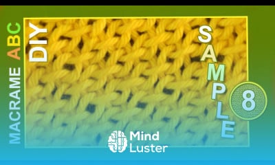 Macrame ABC pattern sample 8