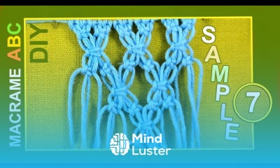 Macrame ABC pattern sample 7