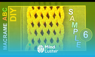 Macrame ABC pattern sample 6