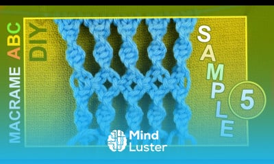 Macrame ABC pattern sample 5