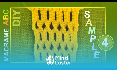 Macrame ABC pattern sample 4