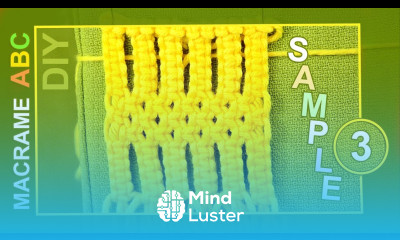 Macrame ABC pattern sample 3