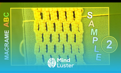 Macrame ABC pattern sample 2