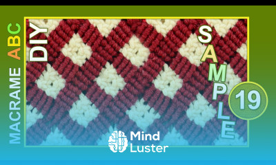 Macrame ABC pattern sample 19