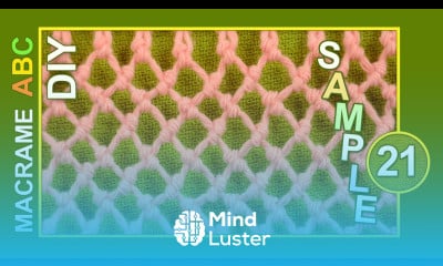 Macrame ABC pattern sample 21