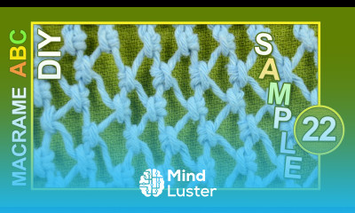 Macrame ABC pattern sample 22